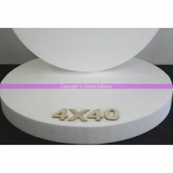 Budget ✨ Lealoo® Disque Polystyrène Disque épaisseur 4 Cm, Diamètre 40 Cm, Polystyrène Pro Haute Densité, 28 👍