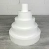 Bon marché ⌛ Lealoo® Disque Polystyrène Pièce Montée Haut. 25 Cm En Polystyrène, Base Ø 25cm à 5cm, 5 Disques De 5cm De Haut, Pour Gâteau St ⭐