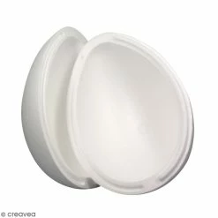 Sortie ❤️ Creavea Oeuf Polystyrène Oeuf En Polystyrène - 2 Parties - 20 Cm 😍