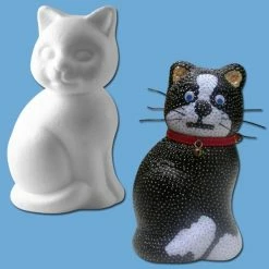 Meilleur prix 🔥 Rayher Chat à Décorer Chat Assis En Polystyrène 14 Cm 😍