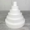 Budget ⭐ Lealoo® Disque Polystyrène Pièce Montée Haut. 30 Cm En Polystyrène, Base Ø 30cm à 5cm, 6 Disques De 5cm De Haut, Pour Gâteau St 🎁