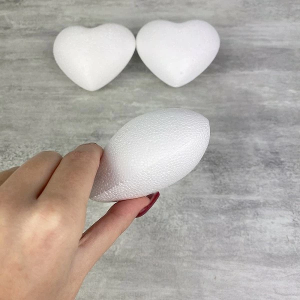 Vente flash ⭐ Lealoo® Supports Divers En Polystyrène Lot De 3 Coeurs 3D Bombés En Polystyrène De 9 Cm, Densité Pro 😀 – Image 4