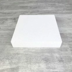 Bon marché 👏 Lealoo® Supports Divers En Polystyrène Socle Carré En Polystyrène, 20x20 Cm, Haut. 4 Cm, Dummy Support Pavé En Styropor Blanc Densité Pro 🤩