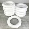 Meilleure vente 🎉 Artif Anneau Polystyrène Lot De 10 Anneaux / Couronnes Polystyrène Plein Diam. 25 Cm, Bouées Haute Densité, Déco De L'avent 🤩