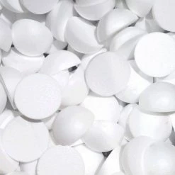 Nouveau 💯 Lealoo® Boules Polystyrène Gros Lot 100 Demi-Sphères De 8 Cm De Diamètre, Dômes Pleins En Polystyrène De 4cm De Haut 👏