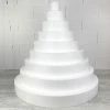 Coupon 🎁 Lealoo® Disque Polystyrène Méga Pièce Montée XXL En Polystyrène Pro, 90 Cm De Haut, Base Ø 90cm à 10cm, 9 étages, Dummy Wedding 😉