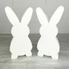 Acheter 😉 Lealoo® Supports Divers En Polystyrène Lot De 2 Lapins En Polystyrène, Haut. 31 Cm, épais. 3,9 Cm, Grande Silhouette 2D, Pâques 🛒