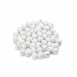 Coupon 💯 Lealoo® Boules Polystyrène Lot De 50 Boules De 1 Cm En Ouate De Cellulose, Billes Blanches En Coton Compressé De 10 Mm Avec Tro 🔔