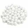 Acheter 🎁 Lealoo® Boules Polystyrène Lot De 50 Boules De 4 Cm En Ouate De Cellulose, Billes Blanches En Coton Compressé De 40 Mm Avec Tro ⭐