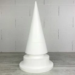 Sortie 👏 Lealoo® Supports Divers En Polystyrène Cône En Polystyrène à Pied, H. 63 Cm Avec Supports, Base 30 Cm, à Décorer 😍