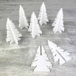 Coupon ⭐ Artif Supports Divers En Polystyrène Lot De 6 Sapins En Polystyrène, Hauteur 10 Cm, Arbre De Noël à Assembler 2 Parties 🥰