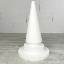 Meilleure affaire 🛒 Lealoo® Supports Divers En Polystyrène Cône En Polystyrène à Pied, H. 37 Cm Avec Supports, Base 22,5 Cm, à Décorer 😀