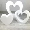 Meilleure affaire ✨ Lealoo® Supports Divers En Polystyrène Support En Polystyrène Triple Coeur, 35 X 36 Cm, Intérieur Creux, 3 Parties ✨