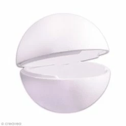 Acheter 🎉 Creavea Boules Polystyrène Boule Polystyrène - 2 Demi-sphères - 15 Cm ✨
