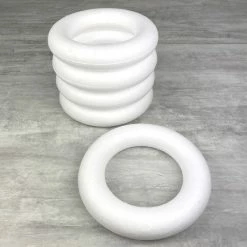Meilleure affaire 💯 Artif Anneau Polystyrène Lot De 5 Anneaux / Couronnes Polystyrène Plein Diam. 20 Cm, Bouées Haute Densité 🤩