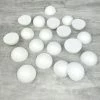Acheter 🧨 Lealoo® Lot 20 Petites Demi Boules Polystyrène Diamètre 4 Cm, Dômes Plein En Styro Blanc 🥰