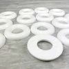 Grosses soldes 👏 Lealoo® Anneau Polystyrène Lot De 15 Demi-Anneaux / Couronnes Polystyrène Fond Plat, 7,4 Cm De Diamètre, Haute Densité 🎁