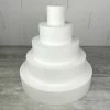 Le moins cher 🎉 Lealoo® Disque Polystyrène Pièce Montée En Polystyrène, Base Diam. 50 Cm, 5 étages, Haut. Totale 50 Cm, Wedding Cake Haute Dens ⌛