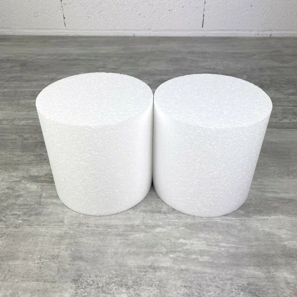 Vente flash 🥰 Lealoo® Supports Divers En Polystyrène Lot De 2 Disques épaisseur 15 Cm, Diamètre 15 Cm, Polystyrène Pro Haute Densité, 28 Kg/ M3 ✔️