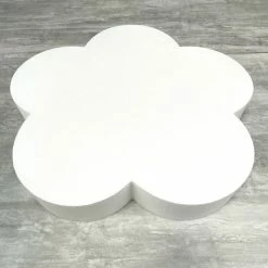 Top 10 😀 Lealoo® Supports Divers En Polystyrène Grand Socle Plat Fleur 2D En Polystyrène Blanc, Diamètre 50 Cm X Epais. 7cm, Support Pour Centre De 😉