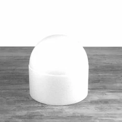 Meilleure vente 😍 Lealoo® Supports Divers En Polystyrène Dôme En Polystyrène, Base Ø 20 Cm, Haut. 20cm, Cage à Oiseaux En Styropor Blanc Densité Pro ⭐