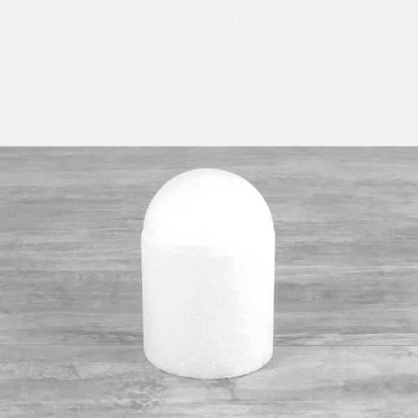 Sortie 🎉 Lealoo® Supports Divers En Polystyrène Dôme En Polystyrène, Base Ø 10 Cm, Hauteur 15cm, Cage à Oiseaux En Styropor Blanc Densité Pro 🎉