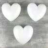 Vente flash 😉 Lealoo® Supports Divers En Polystyrène Lot De 3 Coeurs Bombés 3D Polystyrène Séparable 15 Cm, épaisseur Fermé 6 Cm, Styropor Blanc Densité 💯