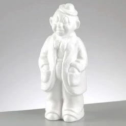 Remise ⌛ Lealoo® Supports Divers En Polystyrène Clown En Polystyrène, Personnage De Cirque, Hauteur 24 Cm 💯