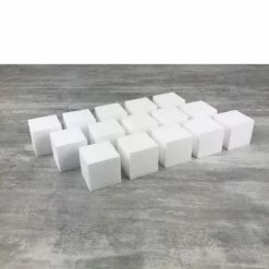 Offres ❤️ Lealoo® Supports Divers En Polystyrène Gros Lot 15 Petits Cubes 5x5x5 Cm En Polystyrène, Minis Blocs En Styropor Blanc à Décorer ✔️