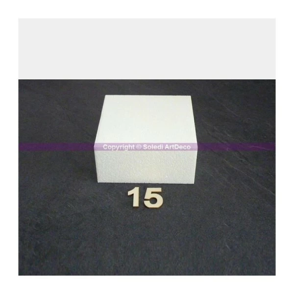 Meilleur prix 🎉 Lealoo® Disque Polystyrène Support Carré H. 10 Cm, 9 Largeurs Au Choix, Dummy Polystyrène épaisseur 10 Cm 👏