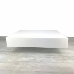 Nouveau 🔥 Lealoo® Supports Divers En Polystyrène Grand Socle Carré 60x60 Cm, Haut. 10 Cm, En Polystyrène, Dummy Pavé En Styropor Blanc Densité Pro 😉