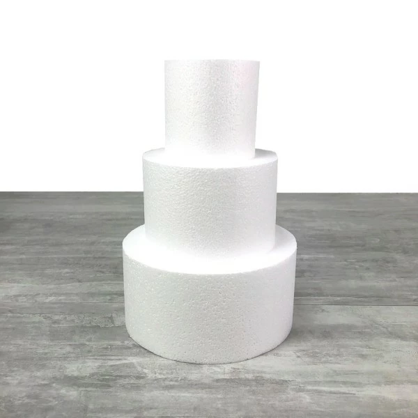 Top 10 👏 Lealoo® Disque Polystyrène Petite Pièce Montée Haut. 30 Cm En Polystyrène, Base Ø 20cm à 10cm, 3 Disques De 10cm De Haut, Pour 🔔