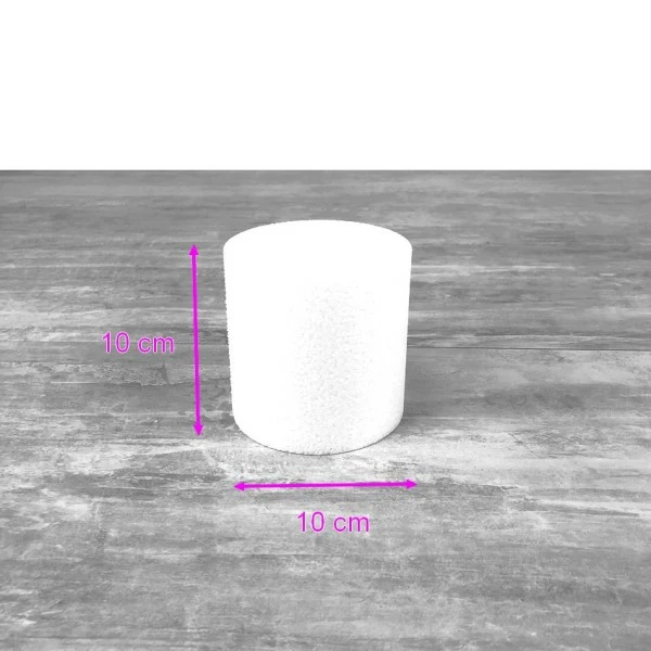De gros 🌟 Lealoo® Supports Divers En Polystyrène Lot 6 Petits Cylindres En Polystyrène Diam. 10 Cm, Haut. 10 Cm, Dummies En Styropor Blanc Pour Prése 💯 – Image 2
