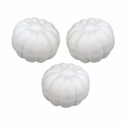 Meilleur prix 🔔 Lealoo® Supports Divers En Polystyrène Lot De 3 Citrouilles En Polystyrène, Diam. 7 Cm, Légume En Styro à Décorer Et Customiser Pour Hallow 🧨