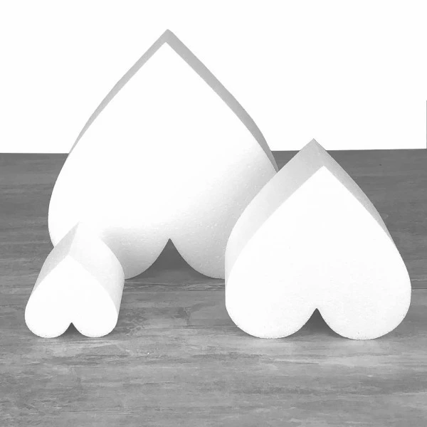 Vente flash ⌛ Lealoo® Disque Polystyrène Pièce Montée Coeur En Polystyrène Hauteur 30cm, Base Diam. 30cm à 10cm, 3 Socles Styro De 10cm De Ha ⭐ – Image 3
