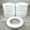 Vente flash 🌟 Lealoo® Anneau Polystyrène Lot De 15 Demi Anneaux De 17 Cm En Polystyrène, Couronne à Dos Plat, Haute Densité 👏