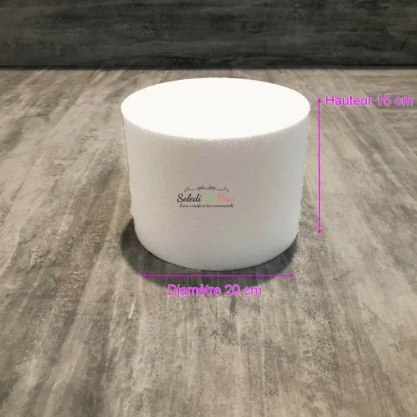 Grosses soldes 🥰 Lealoo® Supports Divers En Polystyrène Disque épaisseur 15 Cm, Diamètre 20 Cm, Polystyrène Pro Haute Densité, 28 Kg/ M3 🤩 – Image 2