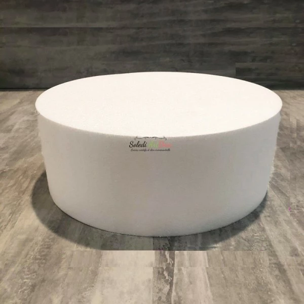 Vente flash 🤩 Lealoo® Supports Divers En Polystyrène Disque épaisseur 15 Cm, Diamètre 40 Cm, Polystyrène Pro Haute Densité, 28 Kg/ M3 ⭐ – Image 3