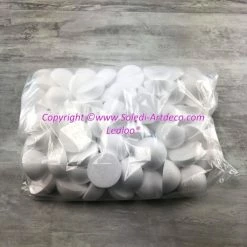 Top 10 🌟 Lealoo® Lot 50 Petites Demi Boules Polystyrène Diamètre 5cm/50mm, Dôme Plein En Styro Blanc 💯