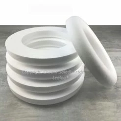 Remise 👏 Lealoo® Anneau Polystyrène Lot De 5 Demi Anneaux De 35 Cm En Polystyrène, Couronne à Dos Plat De 5 Cm De Haut 🔥
