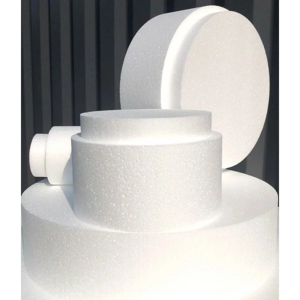 Budget 🤩 Lealoo® Disque Polystyrène Pièce Montée Wedding Cake, Hauteur 88 Cm, Base Ø 60cm à 10cm, 10 étages En Polystyrène 🎁 – Image 3