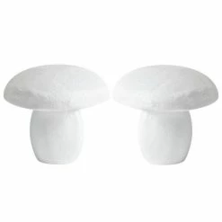 Vente flash 👍 Artif Supports Divers En Polystyrène Lot De 2 Grands Champignons En Polystyrène, 13 Cm, Diam. Du Chapeau 14cm 🤩