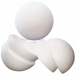 Le moins cher ⭐ Lealoo® Lot De 3 Boules Polystyrène Diam. 20 Cm Séparables, Sphères Creuses Sécables En Styropor Blanc Densi 😍