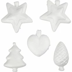 Bon marché 🎁 Creativ Company Supports Divers En Polystyrène Lot De Figurines De Noël En Polystyrène - 7 à 8 Cm - 5 Pcs 🥰