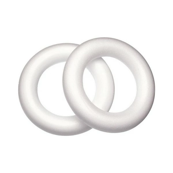 Offres 🤩 Lealoo® Anneau Polystyrène Gros Lot 15 Anneaux Polystyrène Diam. 17 Cm, Couronnes Styro Plein, Bouées Haute Densité 🔥 – Image 2