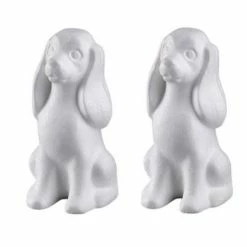 Le moins cher 🌟 Artif Supports Divers En Polystyrène Lot De 2 Chiens / Cocker Polystyrène 24 Cm, Densité Supérieure ✔️