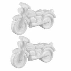 Offres 🔔 Artif Supports Divers En Polystyrène Lot De 2 Motos En Polystyrène, Hauteur 11cm X Longueur 17cm 😉