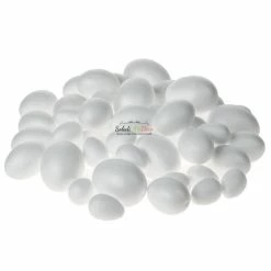 Sortie 💯 Lealoo® Oeuf Polystyrène Lot De 50 Oeufs En Polystyrène, 3 Tailles 6, 8 Et 10 Cm, Oeufs De Pâques à Décorer 😉