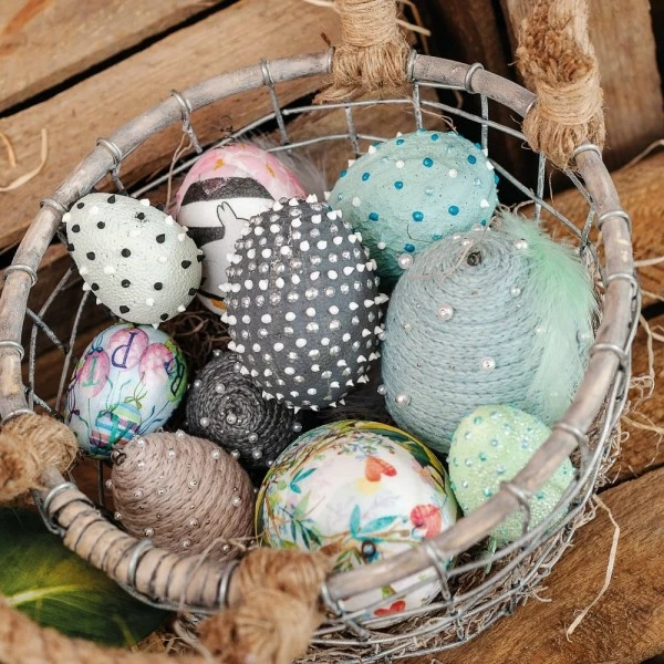 Sortie 💯 Lealoo® Oeuf Polystyrène Lot De 50 Oeufs En Polystyrène, 3 Tailles 6, 8 Et 10 Cm, Oeufs De Pâques à Décorer 😉 – Image 3